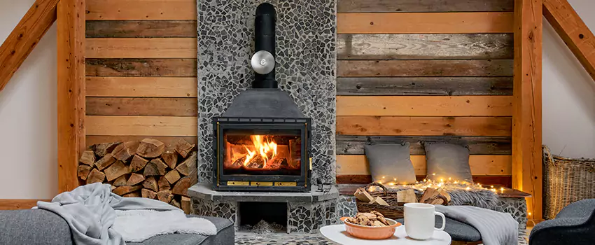 Thelin Hearth Products Direct Vent Gas Stove Fireplace Inspection in Harlingen, Texas